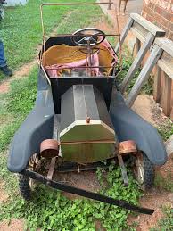 My grandparents had this Tin Lizzie and when we were kids they used let us  drive it around the neighborhood and down to the small grocery store to get  candy. It sat