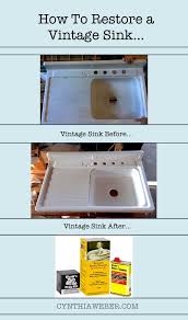 restoring a vintage sink vintage