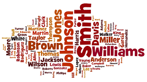 Surnames distinguish a person from another. Common Surnames In The United States 1990 Behind The Name