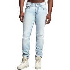 True Religion Mens Geno No Flap Big T Slim Jeans