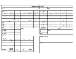 life skills daily bring home behavior chart by life line to