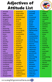 Click any word from sentences to quickly get its definition. Adjectives Of Attitude List English Writing Skills English Vocabulary English Words