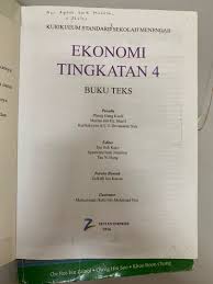 Buku teks digital asas (btda) ekonomi tingkatan 4 (empat). Buku Teks Ekonomi Tingkatan 4 Updated Sylybus Textbooks On Carousell