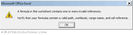 Excel Formulas Troubleshooting