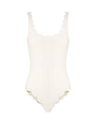 marysia swim palm springs scallop edged swimsuit womens