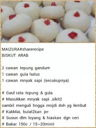 Biskut arab penyediaannya paling simple tapi sedap cair dalam resepi yang dikongsikan oleh zalina yahaya di facebook ini boleh dapatkan 192 biji biskut arab. 78 Raya Eid Bajram Cookies Ideas Food Dessert Recipes Desserts