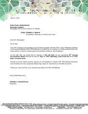The researcher personally addressing the organization under study for the organization. Request Letter For Assistance 4 Hon Raul Marasigan Barangay Captain Barangay 628 Zone 63 District Vi Manila Thru Dennis O Navra Committee Course Hero