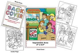 Download Custom Imprint Promotional Coloring Books Real Estate Coloring Books
