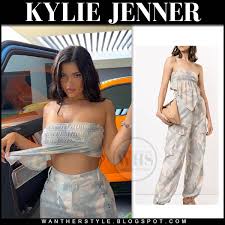 Not too long ago, kylie jenner had been seen spending time with travis and stormi in new york city, while attending an event. Kylie Jenner In Camouflage Print Top And Trousers On July 10 I Want Her Style What Celebrities Wore And Where To Buy It Celebrity Style