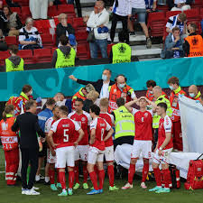 Danish players were in tears as medical staff tried to revive the inter milan player, who suddenly collapsed near the touchline. Vy Kugwulc5htm