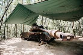 The tunnels were used by viet cong soldiers as hiding spots during combat, as well as serving as communication and supply routes, hospitals, food and weapon caches and living quarters for numerous north vietnamese fighters. The Black Echo 1 2 Day At The Cu Chi Tunnels