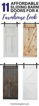 Sliding barn doors are easy to install, they eliminate the creaking sound most regular doors make. 11 Affordable Sliding Barn Doors For An Authentic Farmhouse Look The Flooring Girl