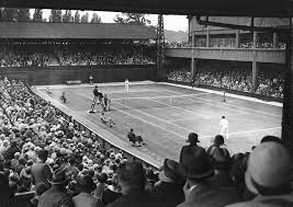 General View Of The Men S Singles Match On No 1 Court At Wimbledon London On June 28 1928 Between Britain S Henry W Aust Monica Seles Wimbledon Britain