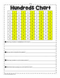 100 chart worksheets