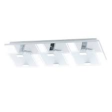 Hanging a swag light or light fixture from your ceiling may seem like a daunting task, but it's actually rather simple. Eglo Vicaro Led Chrome 3 Lamp Square Flush Ceiling Light 3 X 2 5w Wickes Co Uk