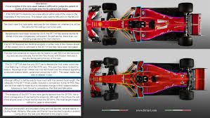 Ferrari f1 car 2018 specs. Aerial Comparison Of The 2017 Sf70h And The 2018 Sf71h Formula1
