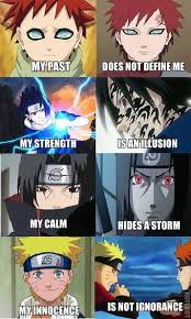 Naruto Time After Time I Discover More This Makes Me Want To Cry Especially Gaara And Itachi Anime Naruto Characters Naruto Pictures