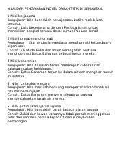 Nilai Dan Pengajaran Novel Darah Titik Di Semantan Docx Nilai Dan Pengajaran Novel Darah Titik Di Semantan 1 Nilai Kerjasama Pengajaran Kita Course Hero