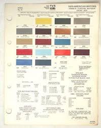 Sell 1978 Amc Ppg Color Paint Chip Chart Jeep Pacer Matador