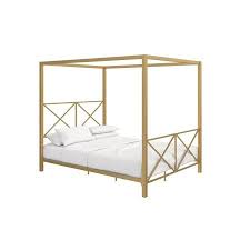 82.5l x 62w x 73h. Home Metal Canopy Bed Bed Gold Rooms