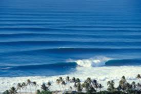 Overview Of Waves At Rockpiles North Shore Oahu Hawaii In