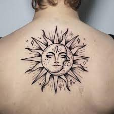 Sun And Moon My Interpretation Of A Classic Design Sun Moon Sunandmoon Linework Linetattoo Fineline Dotwork C Tattoos Planet Tattoos Sun Tattoos