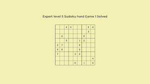 This is a high level sudoku that is loved by sudoku professionals. Sudoku Hard Expert Level 5 Puzzle Game 1 Easy Solution Suresolv