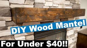 M & m lumber specializes in reclaimed wood, reclaimed beams, vintage timbers, rustic hand hewn beams, barnwood, reclaimed hardwood floors, rustic fireplace mantels, reclaimed wood furniture and design. Diy Rustic One Piece Look Wood Mantel Youtube