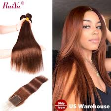 99 ($30.99/count) 5% coupon applied at checkout. Straight Brown Human Hair Bundles With Closure Colored Brazilian Hair Weave Bundles With Closure Ruiyu Hair Closure With Bundles Buy At The Price Of 44 20 In Aliexpress Com Imall Com