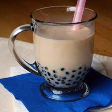 Almond Milk Pearl Tea Cake Student