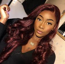 Coloring techniques with burgundy hair. Makeup For Woc On Twitter Burgundy Hair Wine Hair Color Wine Hair