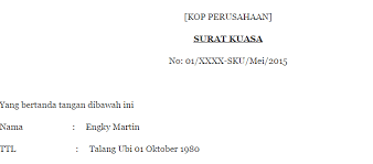 Contoh surat kuasa referensi bank. Contoh Surat Kuasa Pengambilan Surat Referensi Bank Quadrant Co Id