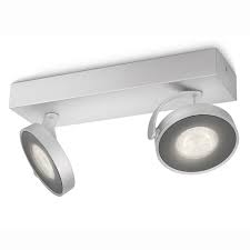 Die serie marco bietet mit ihren spotlights. Philips Clockwork Led Deckenstrahler Grau 2 Flg Kaufen Lampenwelt De