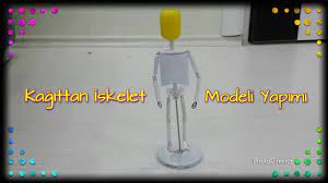 Ortadaki dalgalı kısım tek ya da çift taraflı olarak kaplanmıştır. Kagittan Iskelet Modeli Yapimi 3 D El Ayak Hareket Ediyor Paper Skeleton Model Youtube