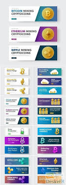 Buy ripple with a safe and reliable broker? Download Gold Coin Crypto Currency Ripple Bitcoin And Ethereum Template Of Horizontal Vector Banners Desirefx Com Crypto Currencies Bitcoin Coin App