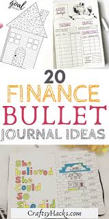 20 Creative Finance Tracking Bullet Journal Ideas Finance Bullet Journal Bullet Journal Savings Bullet Journal