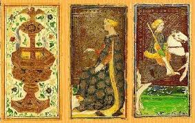 In the earliest examples the order of the trump cards as well as their iconography and symbolism varied. Visconti Sforza Tarot Deck Wikipedia