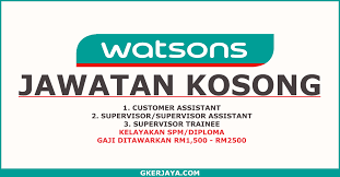 2,resort villa,1,rnd,1,robert bosch,1,royal selangor,1,rusa marketing,1,sabah,5,safeguards g4s,1,salam alliance,1,samsung,3,sarawak,3. Jawatan Kosong Watsons Personal Care Stores Personal Care Person Care
