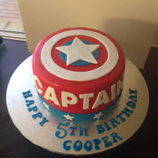 5th Birthday Cake For 5 Year Old Boy Captain America Themed Cake For A 5 Year Old Boy Boy Birthday Cake Birthday Cake Pictures America Party