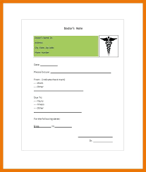 Children Clinic Doctors Note Template Absence Doctor Excuse Sample ...