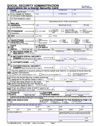 Applying for your social security benefits is less of a daunting process than it may seem, especially since the social security administration (ssa) allows you to apply online. 12 Printable Application For A Social Security Card Forms And Templates Fillable Samples In Pdf Word To Download Pdffiller