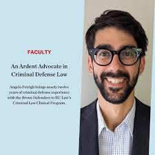 Meet Angelo Petrigh, #BULawProf in the Criminal Law Clinical Program. He  worked with the @bronxdefenders' Criminal Defense Practice for twelve years  and shares, "I worked for years preparing recent graduates to become