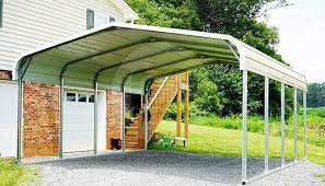 Tubular steel ( most affordable ). 18x21 Regular Roof Steel Carport 18x21 Metal Carport Prices