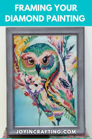 But most of the information currently out there about diamond painting just describe the process of actually fixing the diamond to the canvas, not about any subsequent steps. Ways To Frame Your Diamond Painting Canvas Painting Diamond Painting Expensive Paintings
