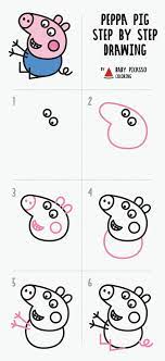 How To Draw George Pig Step By Step Peppa Pig Painting Peppa Pig Family Family Drawing Kids enjoy watching peppa pig´s adventures. how to draw george pig step by step