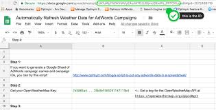 Cara cepat menang game domino qiuqiu 657b sekejap. Automatically Refresh Weather Data In A Spreadsheet Free Adwords Scripts