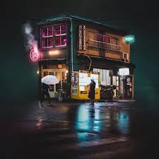 omiさん omi kim instagram写真と動画 cyberpunk city cyberpunk environment concept art