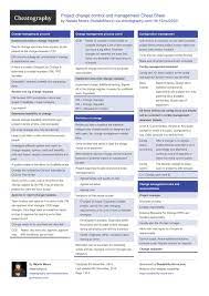Project Change Control And Management Cheat Sheet Change Control Management Change Management