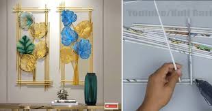 Cara membuat lampu hias kamar gantung dari stik es krim pun telah selesai dan siap untuk digunakan. Video Diy Iron Wall Decor Dari Surat Khabar Terpakai Impiana