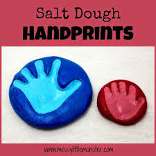 Salt Dough Handprint Keepsake Salt Dough Recipe Salt Dough Baby Crafts